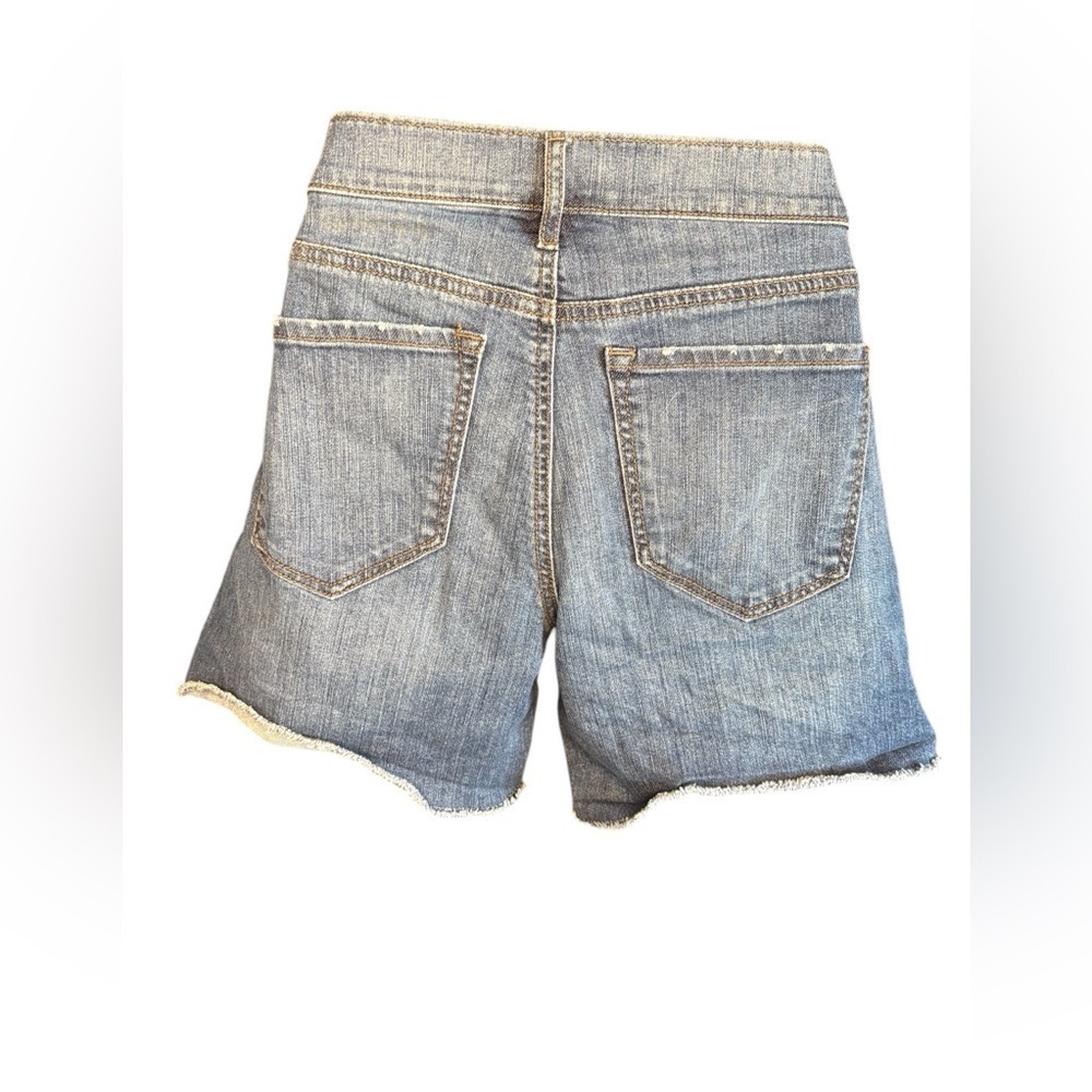 Loft woman’s denim roll shorts size 4 medium wash Jean cut off pre-loved - Picture 4 of 9
